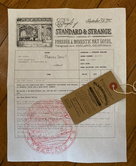 standard and strange invoice